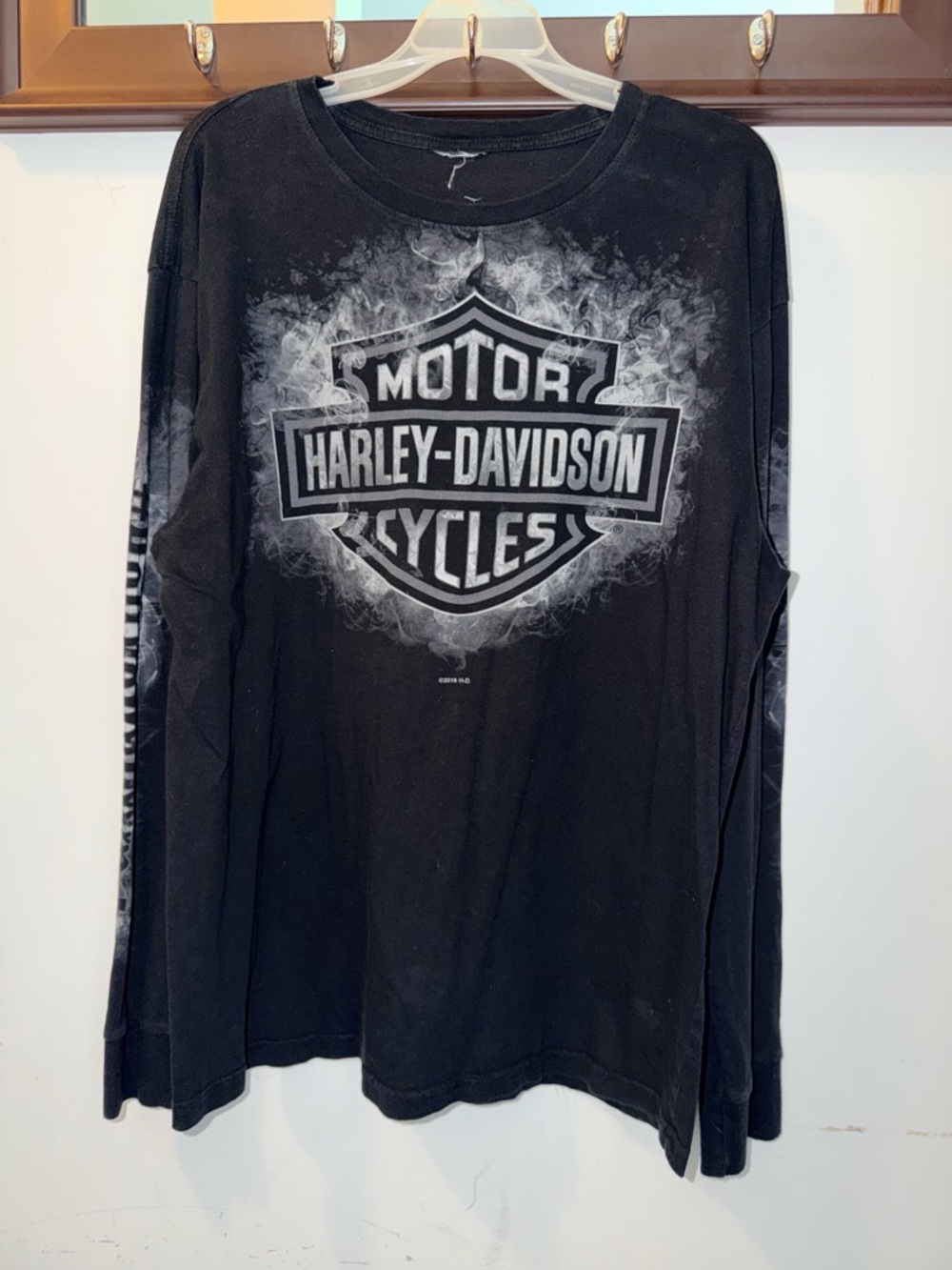 Harley-Davidson Men’s Black Long Sleeve Graphic Shirt Size XL